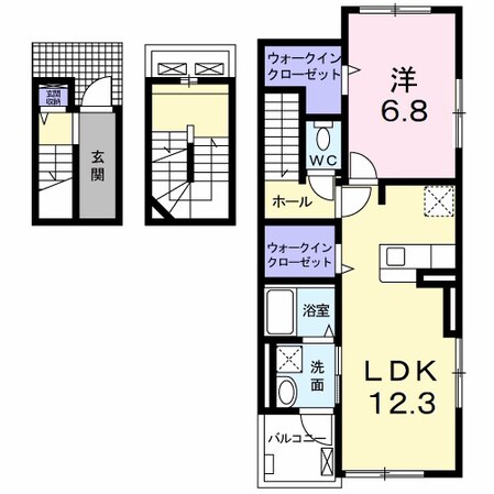 サンリット松葉の物件間取画像